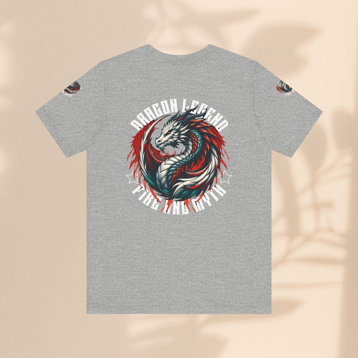 Unisex Jersey Short Sleeve Tee - Dragon Legend Fire and Myth