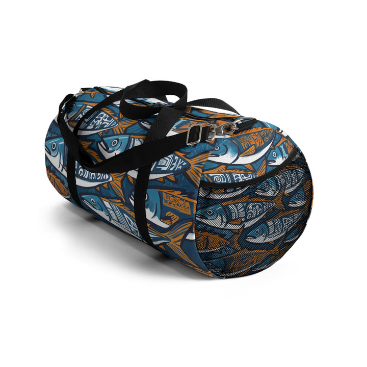 Duffel Bag - Fish Tribal Blue