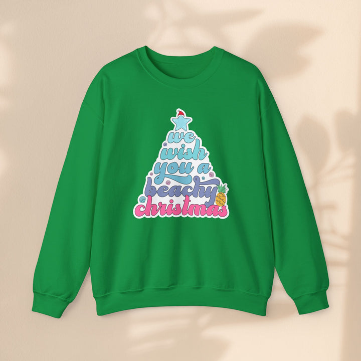 Unisex Heavy Blend™ Crewneck Sweatshirt - Beachy Christmas