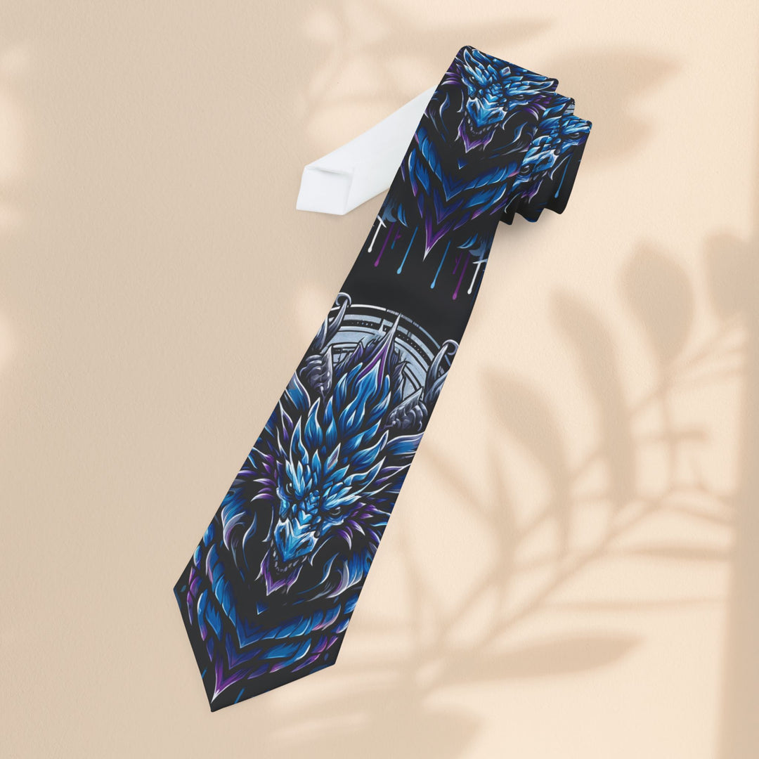 Necktie - Blue Electric Dragon