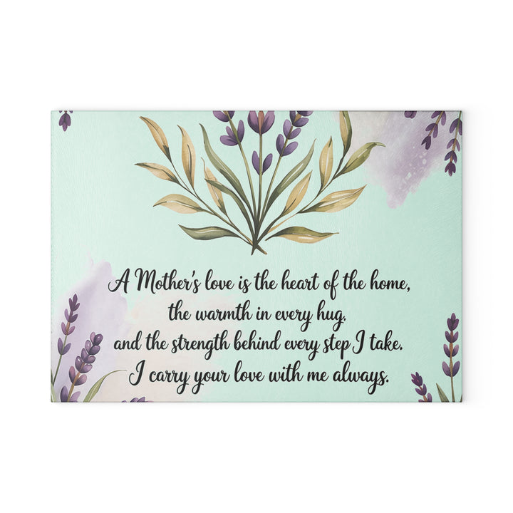 Mother's Love Glass Cutting Board