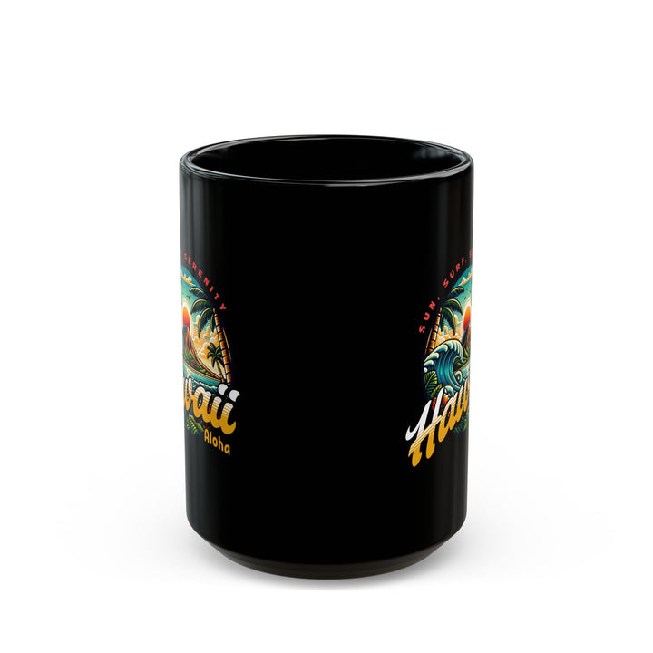 Black Mug (11oz, 15oz) - Hawaii Paradise