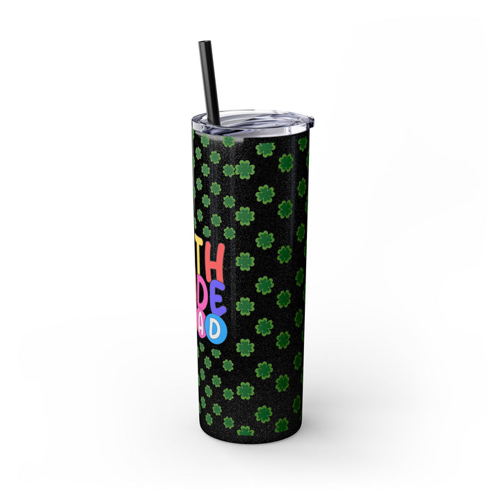 Fifth Grade Squad Colorful Skinny Tumbler with Straw, Colorful Skinny Tumbler with Straw, 20oz, Back to School Gift,