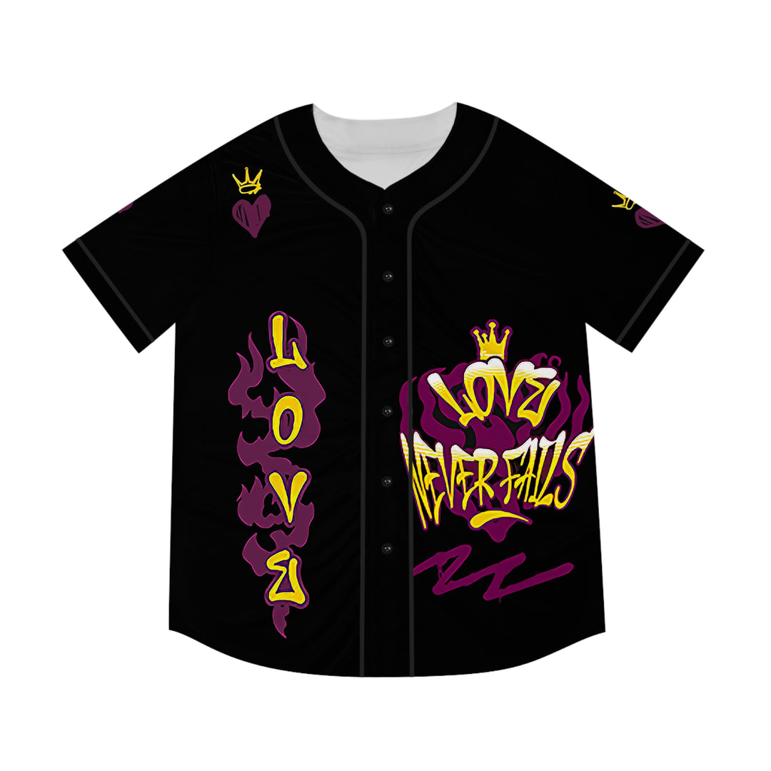 Men's Baseball Jersey (AOP) - Love Never Fails