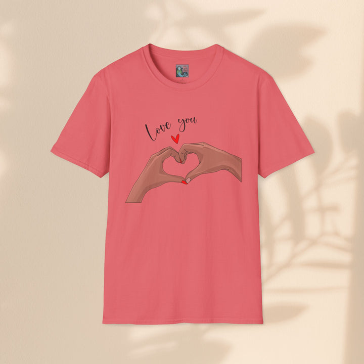 Unisex Softstyle T-Shirt - Love You Heart