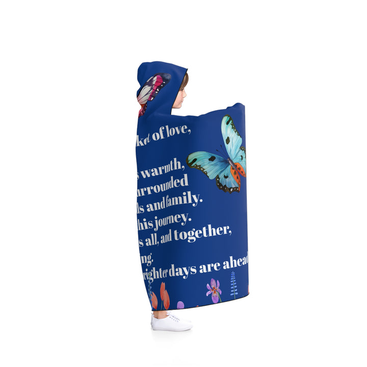 Cancer Support Hooded Blanket - Wrap Yourself in Love and Hope for Cancer Patients