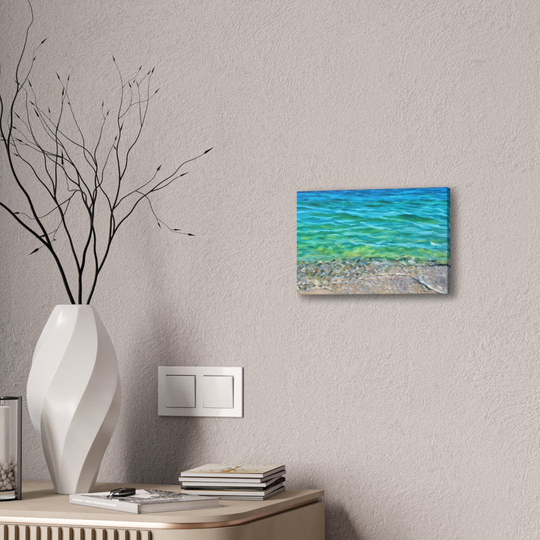 Coastal Serenity Seascape Canvas Art Print