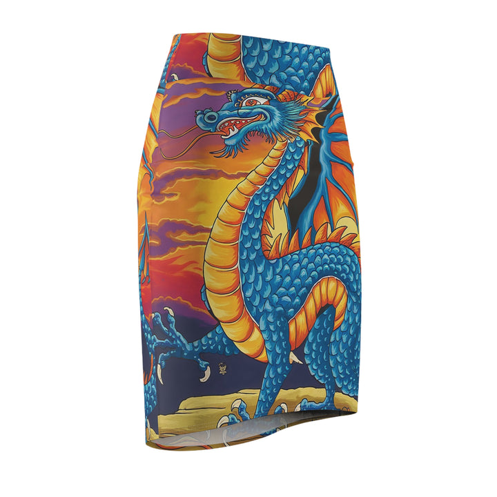 MexiDragon Pencil Skirt