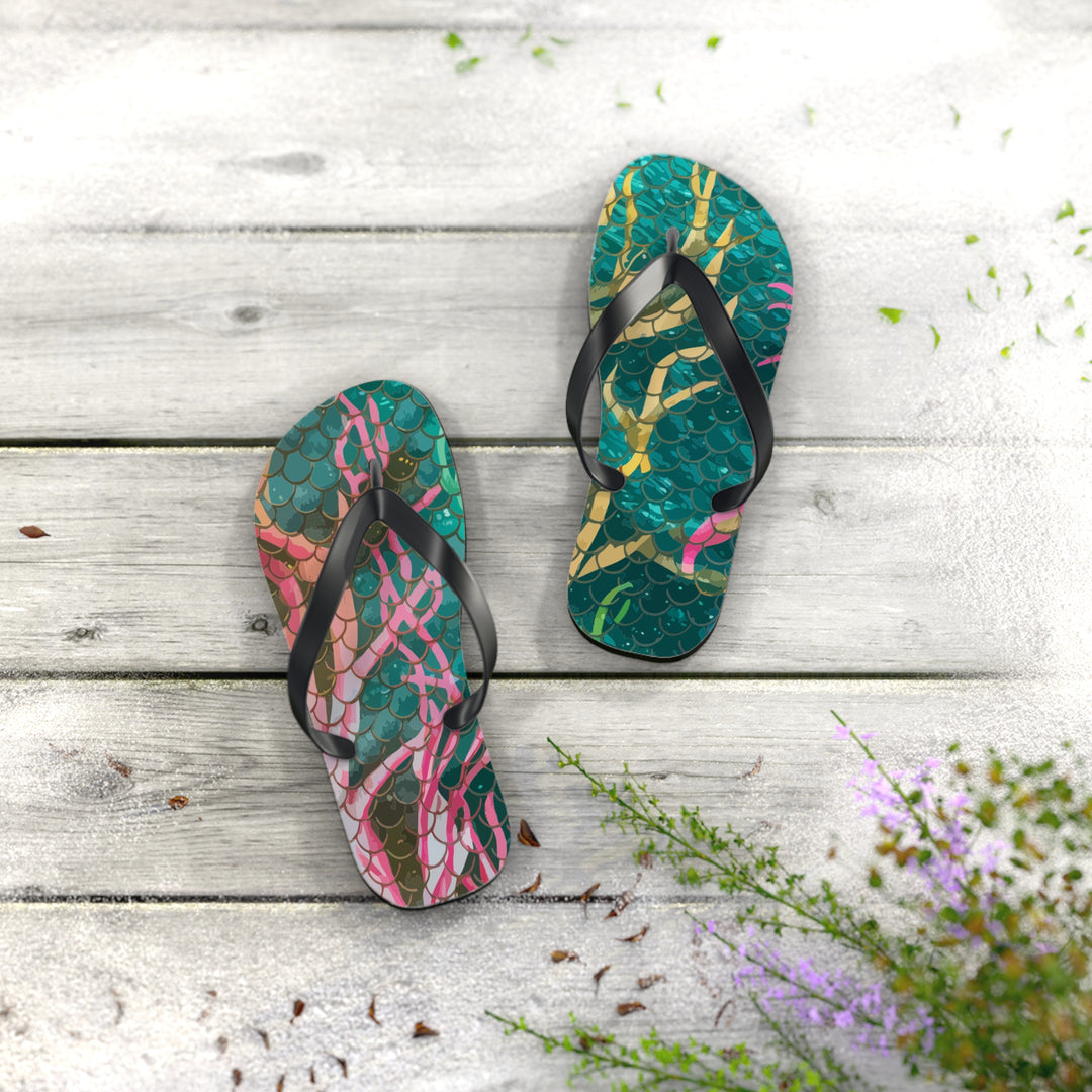 Flip Flops - Mermaid Scale Net