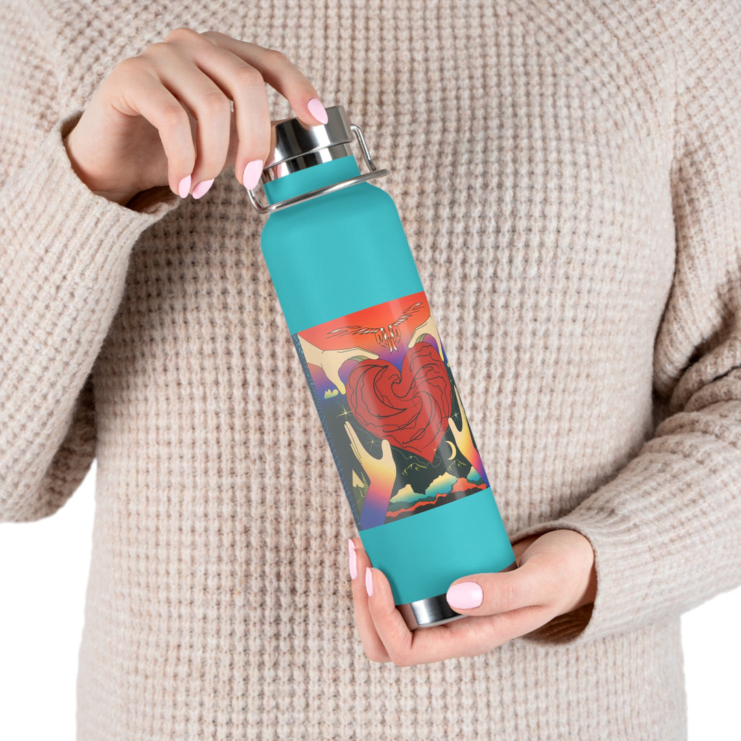 Copper Vacuum Insulated Bottle, 22oz - Give You My Heart