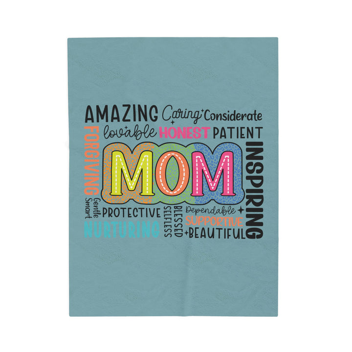 Mom Appreciation Velveteen Plush Blanket - Soft & Cozy Gift for Mother's Day