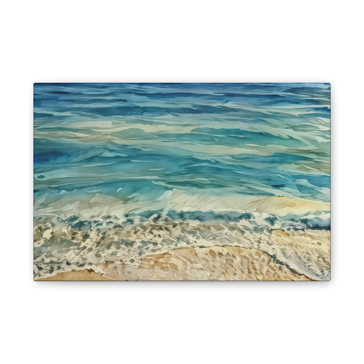 Stretched Beach Art Canvas Print