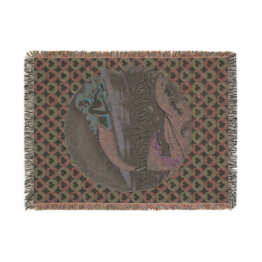 Cozy Woven Blanket – Vibrant Tapestry Throw, Artsy Home Décor & Thoughtful Gift for Friends