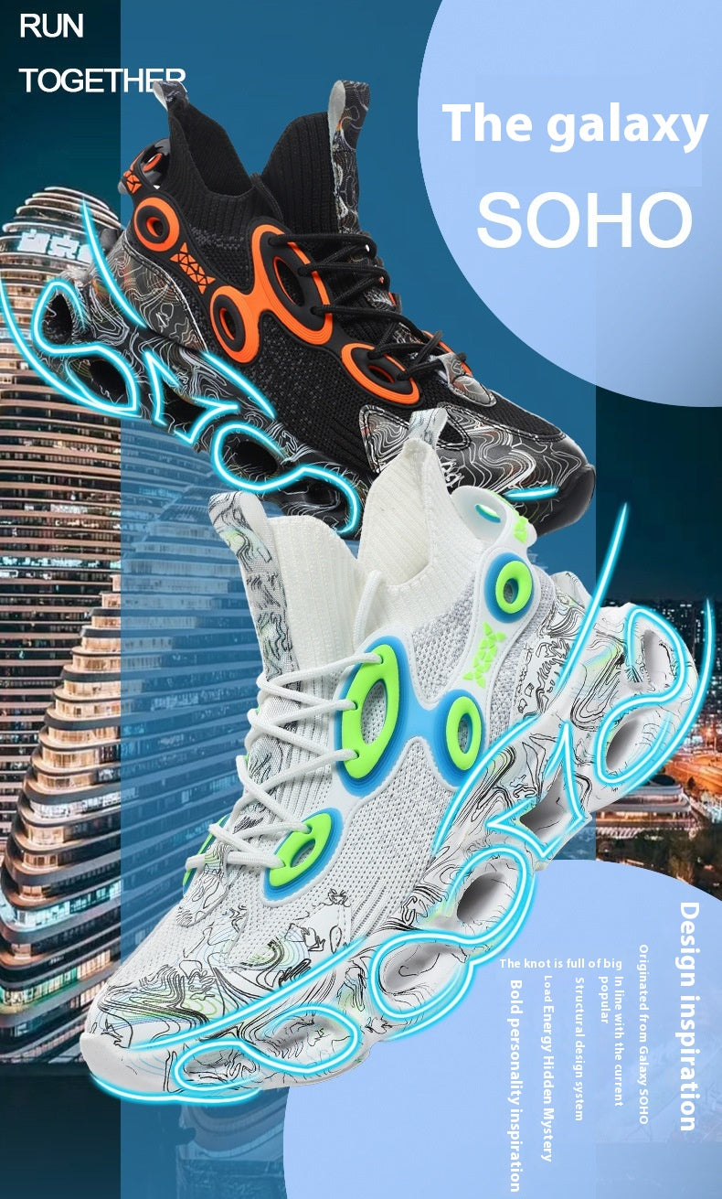 Men's Galaxy Blade Sneakers | Breathable Flyknit Running Shoes