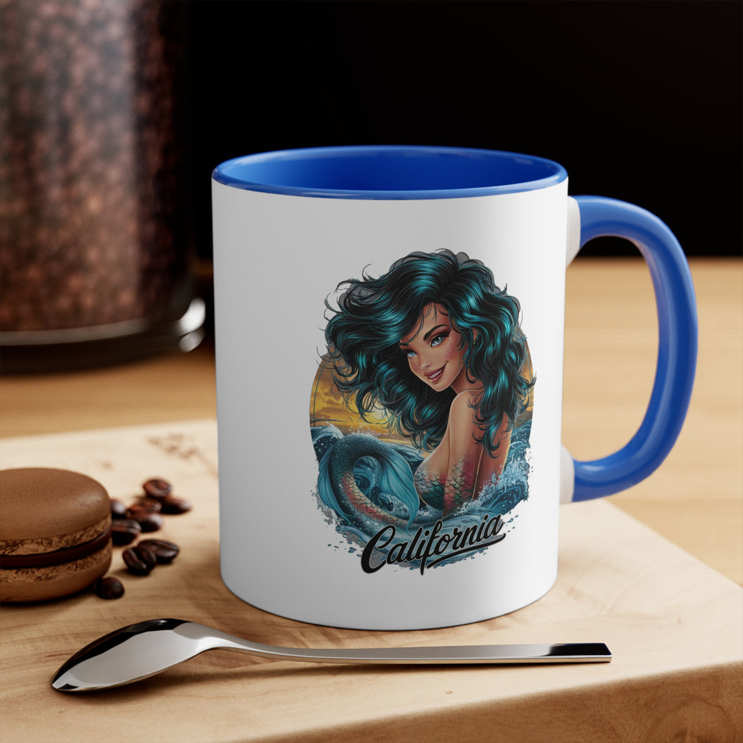 11oz Accent Mug - California Mermaid