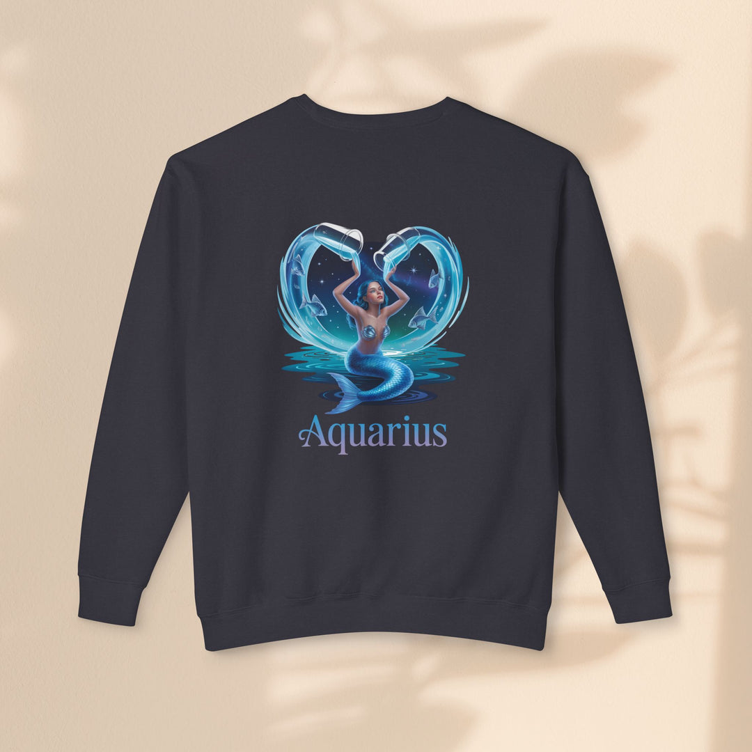 Aquarius Unisex Crewneck Sweatshirt, Zodiac Gifts, Astrology Apparel, Horoscope Sweatshirt, Birthday Gifts