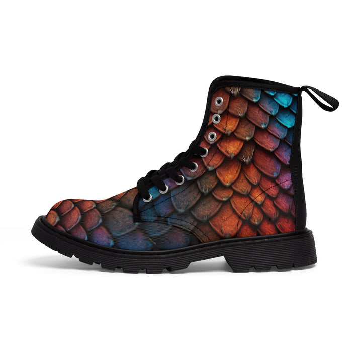 Men's Canvas Boots - Dragon Scales