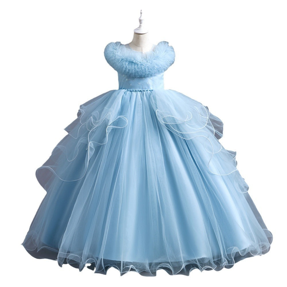 Girls’ Elegant Princess Party Dress – Formal Special-Occasion Gown