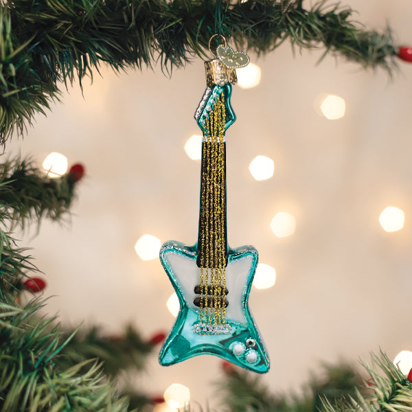 Rockin’ Electric Guitar Christmas Ornament – Musician Gift