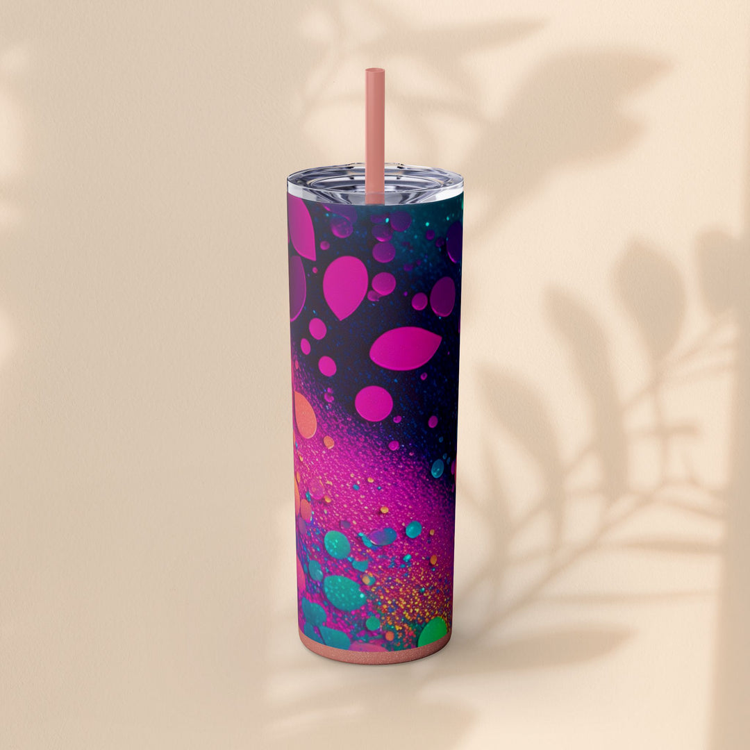 Skinny Tumbler with Straw, 20oz - Mer Sparkle