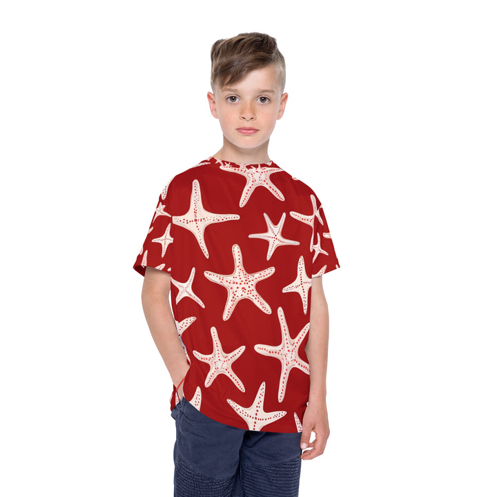 Kids Sports Jersey - Red Star