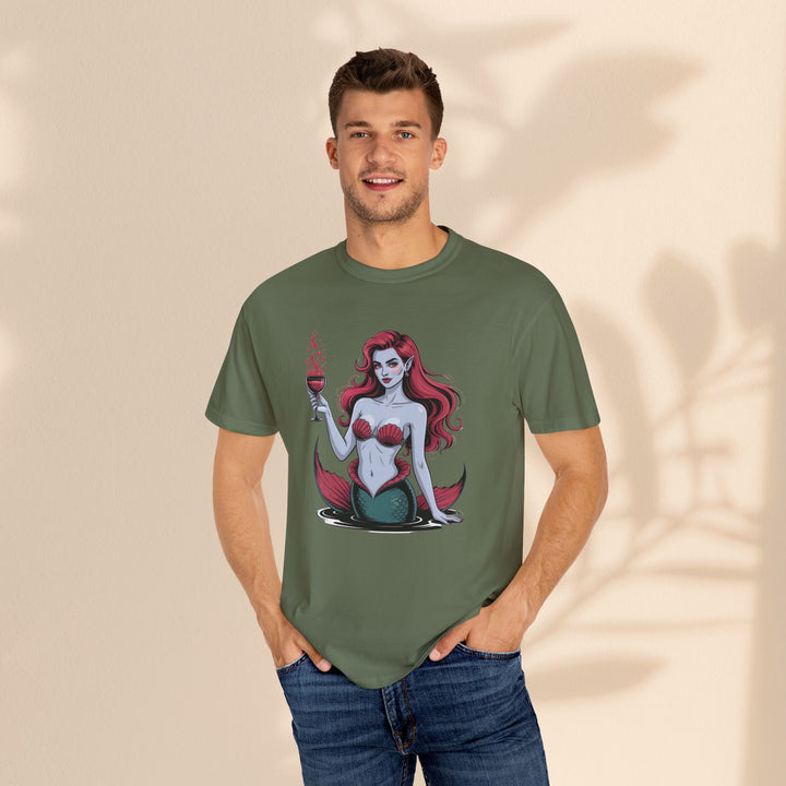 Mermaid-Themed Unisex T-Shirt – Fun Summer Apparel, Beach Lover Gift, Vintage Style Tee