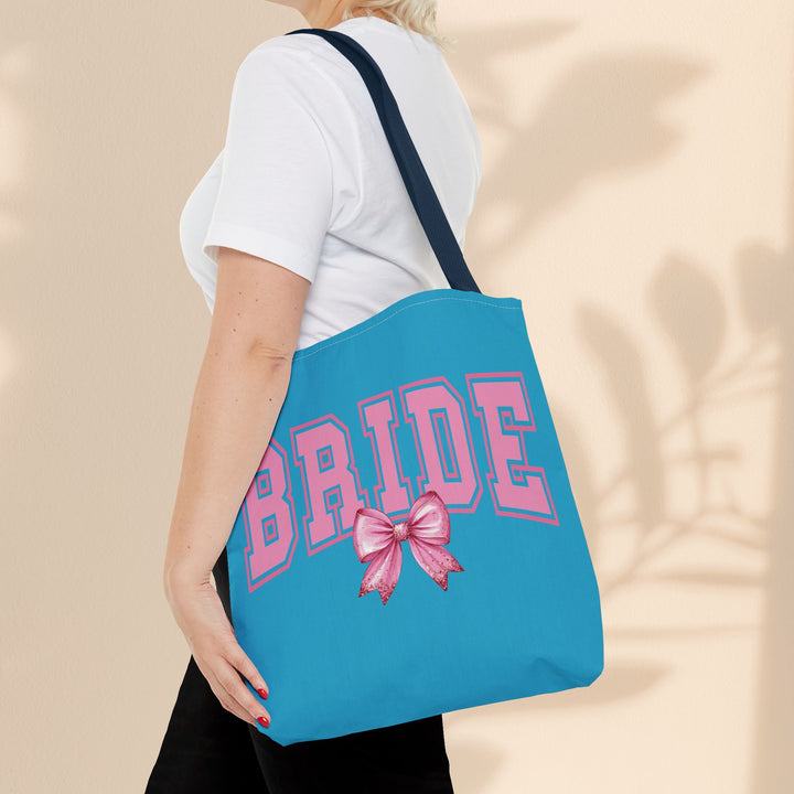 Bride Tote Bag with Bow | Bridal Shower Gift, Wedding Essentials, Bachelorette Party Accessory, Gift for Bridesmaids