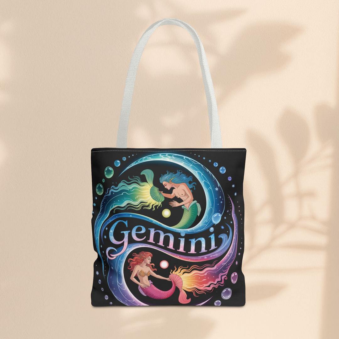 Gemini Zodiac Tote Bag - Colorful Astrology Bag, Gift for Astrology Lovers, AOP Tote for Geminis, Horoscope Design, Birthday Gift