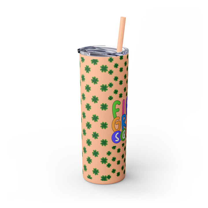 Fifth Grade Squad Colorful Skinny Tumbler with Straw, Colorful Skinny Tumbler with Straw, 20oz, Back to School Gift,