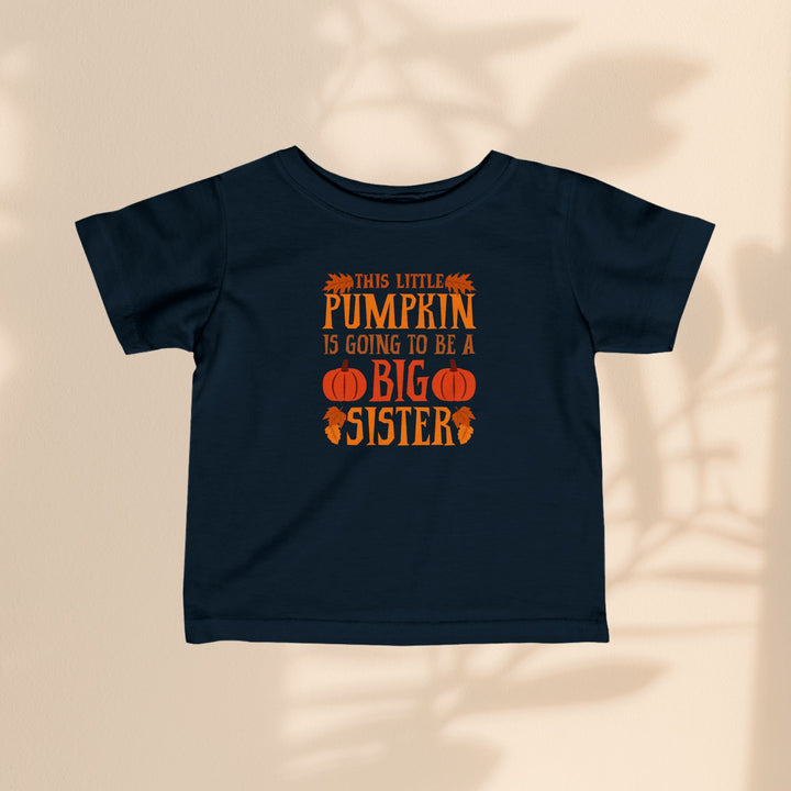 Infant Fine Jersey Tee - Big Sister Pumpkin