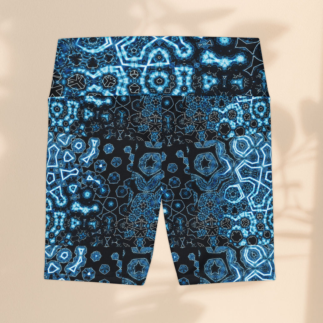 Women's Workout Shorts - Shifting Blues