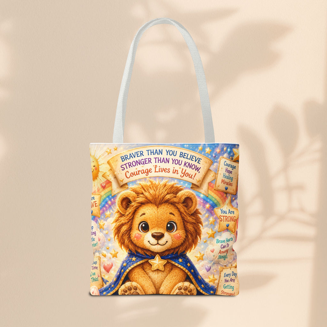 Cute Courage Lion Tote Bag | Brave Buddies™