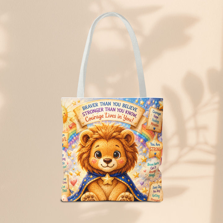 Cute Courage Lion Tote Bag | Brave Buddies™