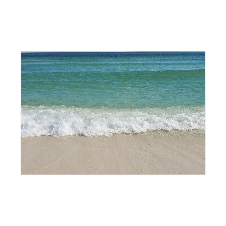 Beach Waves Matte Canvas Print – 1.25-Inch Stretched Seascape