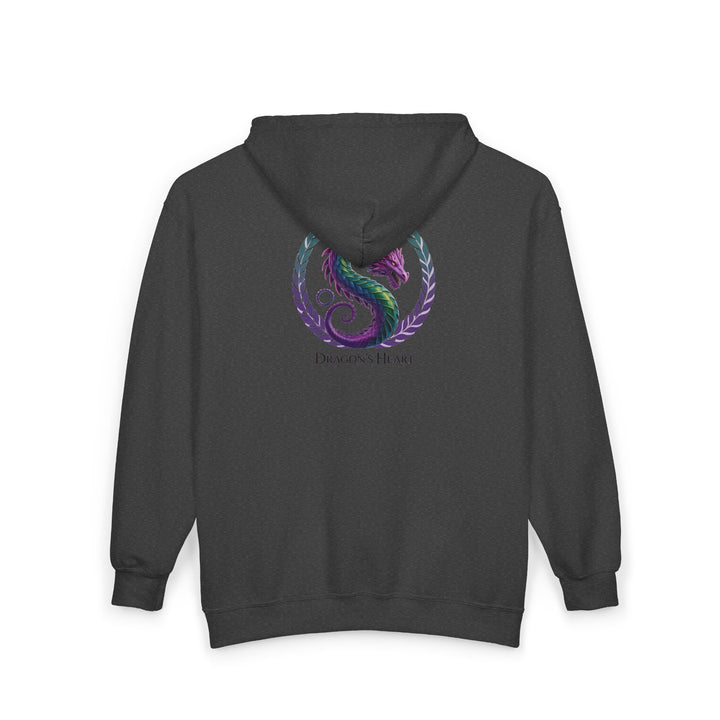Dragon's Heart - nisex Heavy Blend™ Full Zip Hooded Sweatshirt
