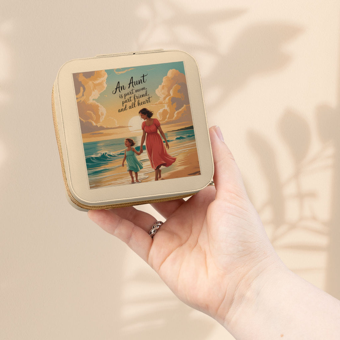 Jewelry Travel Case — 'Aunts Are All Heart'