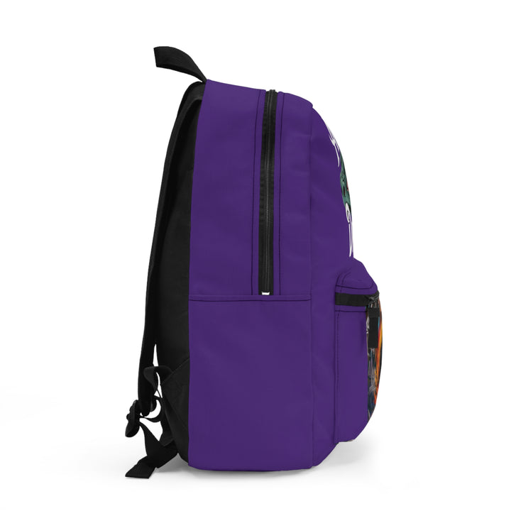 Awaken The Dragon Backpack, School Bag, College Essentials, Purple Backpack, Student Tote, High School Essentials