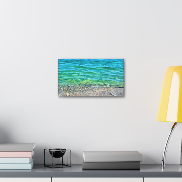 Coastal Serenity Seascape Canvas Art Print