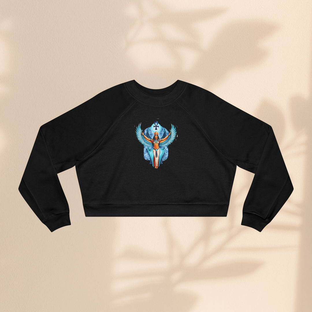 Goddess Isis Women's Cropped Fleece Pullover - Cozy & Stylish Casual Wear