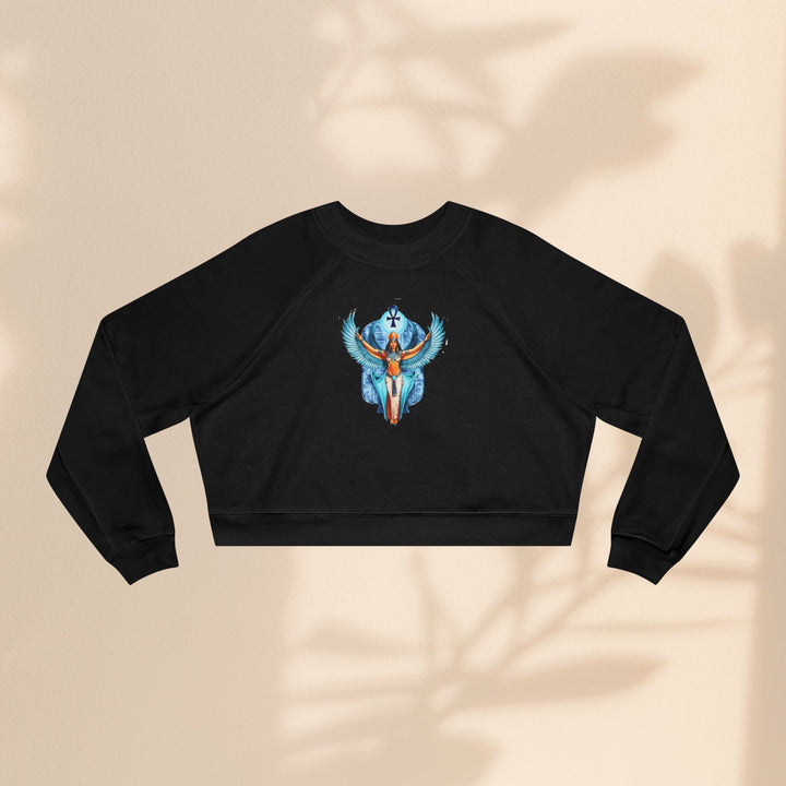 Goddess Isis Women's Cropped Fleece Pullover - Cozy & Stylish Casual Wear
