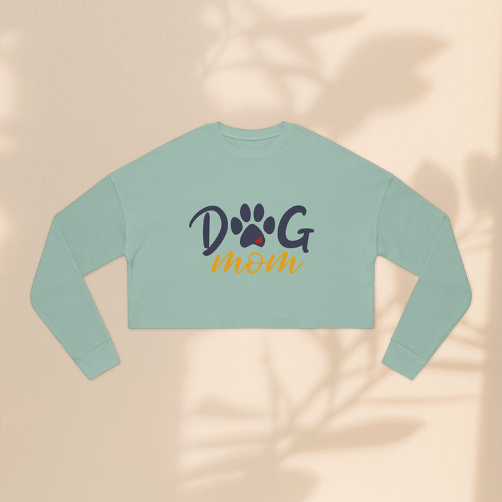 Dog Mom Cropped Sweatshirt - Perfect Gift for Dog Lovers