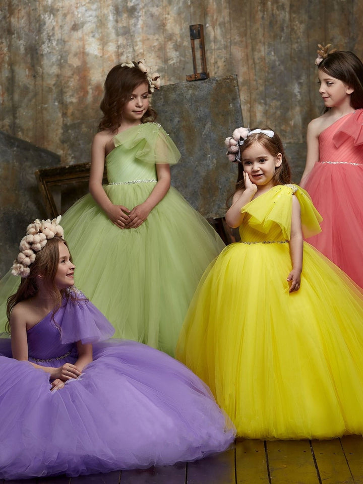 Girls’ Piano Recital Party Dress – Performance and Pageant Gown