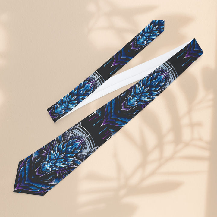 Necktie - Blue Electric Dragon