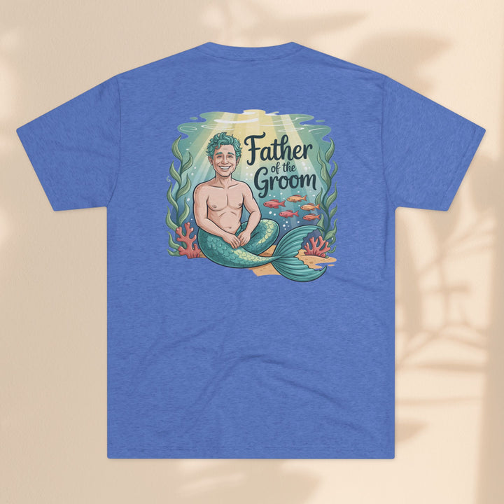 Father of the Groom Merman T-Shirt, Unique Wedding Gift, Fun Groomsmen Tee, Beach Theme Attire, Nautical Humor Shirt