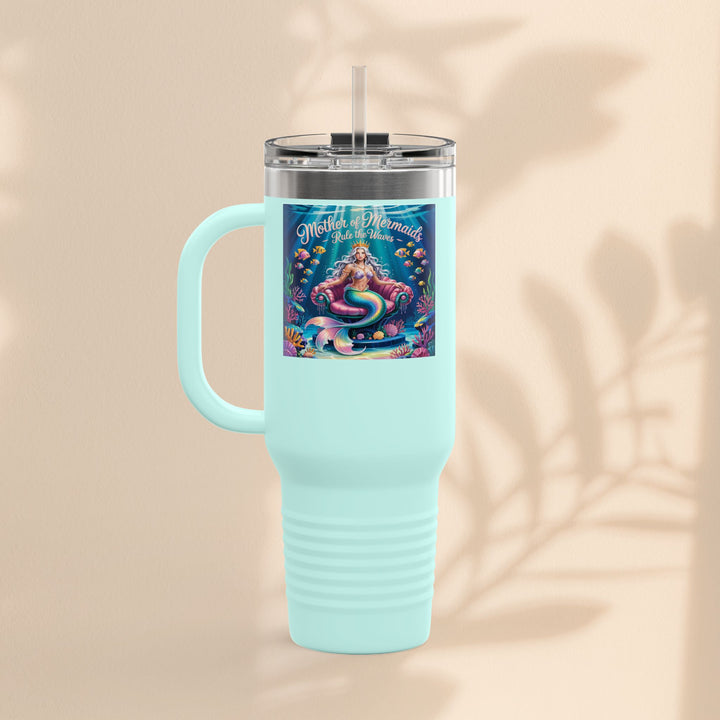 Mother of the Mermaids Insulated Travel Mug, 40oz | Perfect for Road Trips, Summer Days
