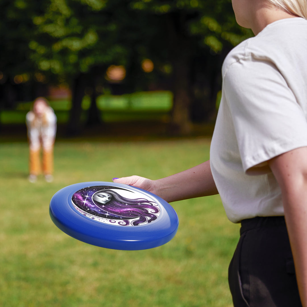 Moon Goddess Cosmic Art Frisbee – Dreamy Galaxy Flying Disc for Outdoor Fun & Gifts