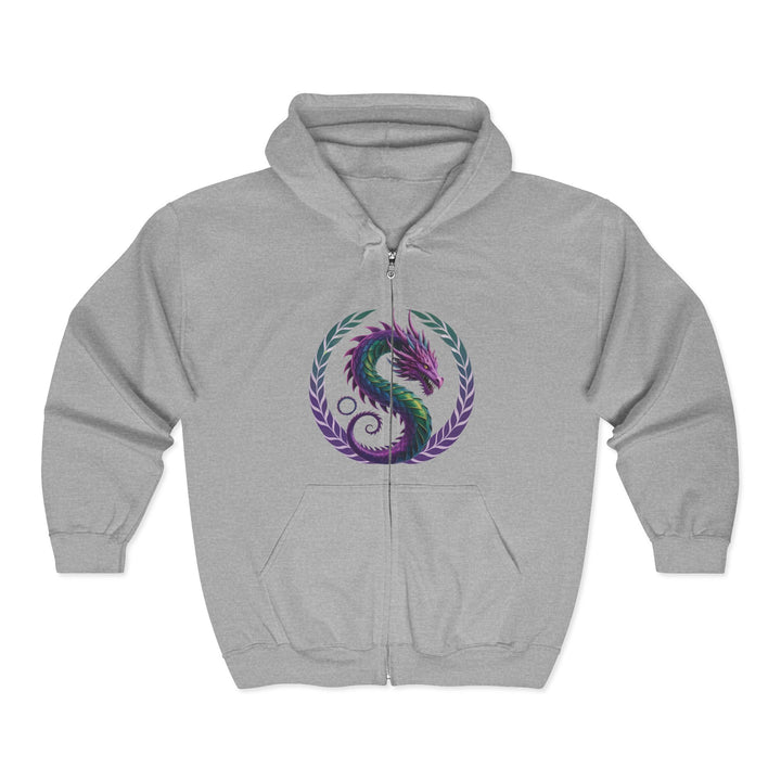 Dragon's Heart - nisex Heavy Blend™ Full Zip Hooded Sweatshirt