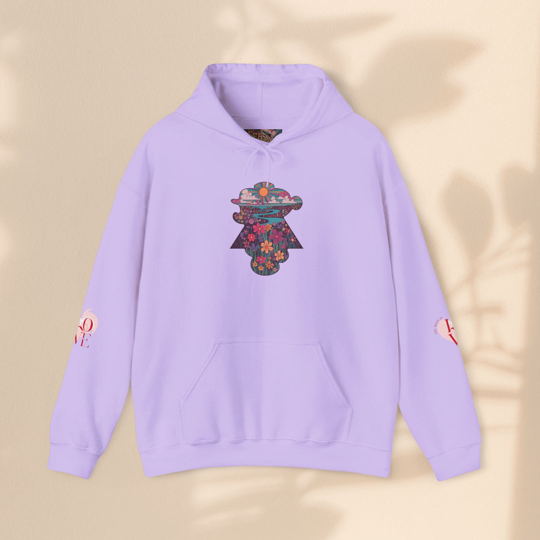 Artistic Floral Love Hoodie for Creative Souls