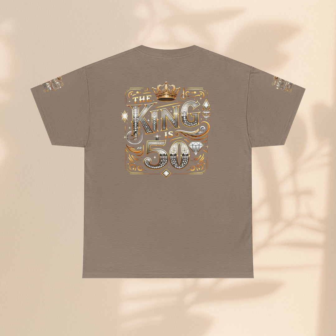 Royal 50th Birthday Tee, Vintage King Shirt, Men’s Birthday Gift, Celebrate 50 Years, Custom Graphic T-Shirt, Fun Party Top