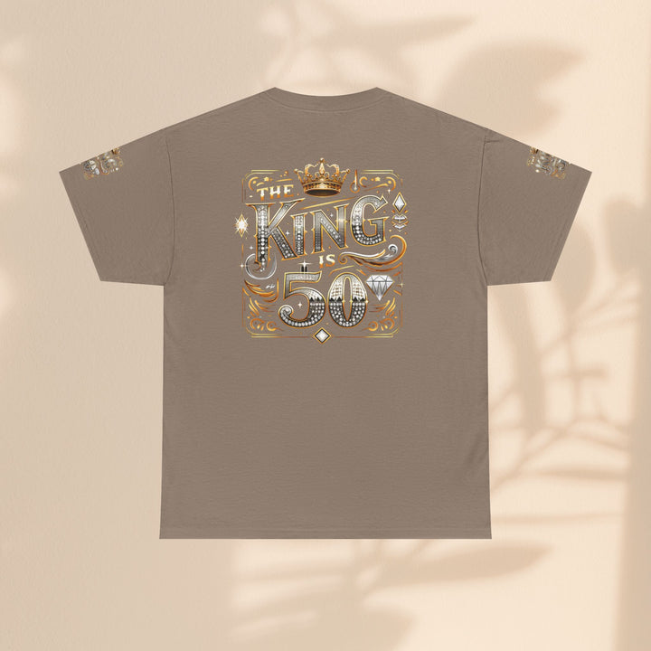 Royal 50th Birthday Tee, Vintage King Shirt, Men’s Birthday Gift, Celebrate 50 Years, Custom Graphic T-Shirt, Fun Party Top
